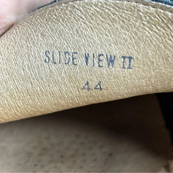 Vtg 90s Kenneth Cole Slide View II Mens 10.5 / 44 Shoes Leather Made In Italy